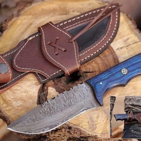Custom handmade beautiful cowboy skinner knive