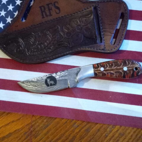 Custom handmade beautiful cowboy skinner knife