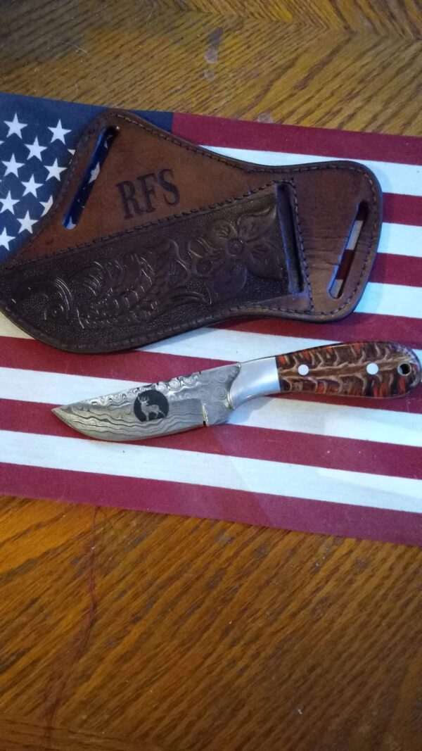 Custom handmade beautiful cowboy skinner knife